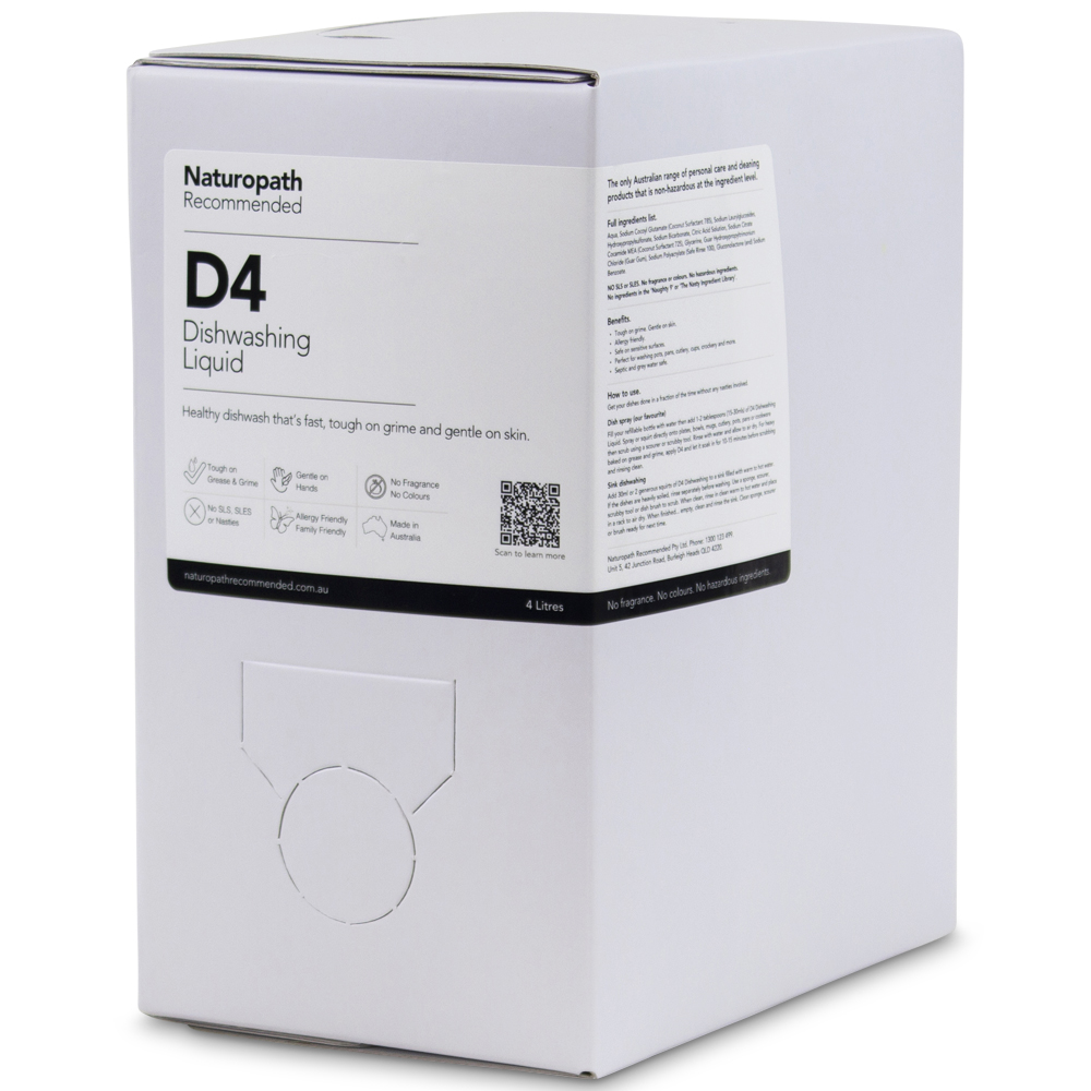 D4 Dishwashing Liquid by Naturopath Recommended