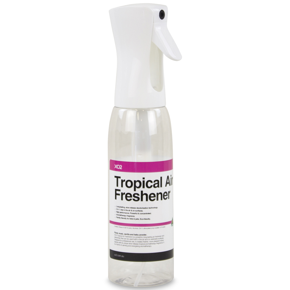 Tropical Air Freshener Continuous Atomiser Spray Bottle - 500ml, Refillable, Labelled, Comes Empty