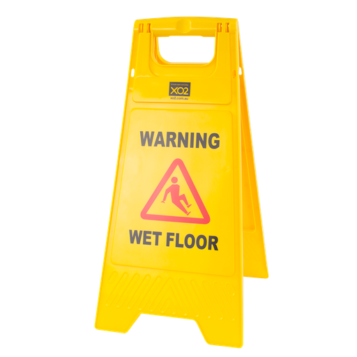 [AC661612] A-Frame Safety Sign - Plastic, 'Warning Wet Floor'