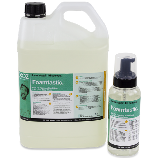 Foamtastic - Bulk Fill Foaming Hand, Hair & Body Wash - Antibacterial