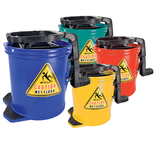 Edco 15L plastic mop bucket (metal wringer)