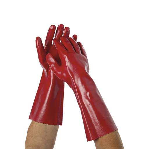 [SA023110] Heavy Duty PVC Gloves - 40cm Long, Chemical Resistant 