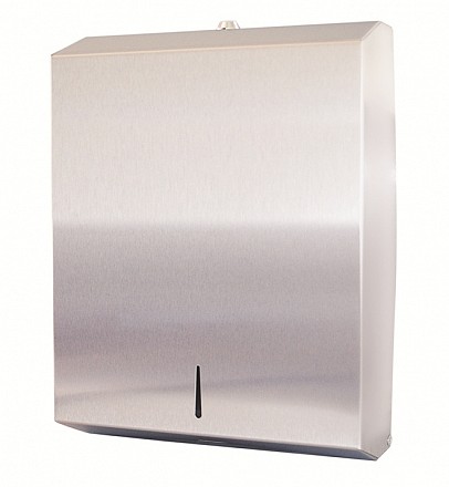 [D-928/SS] Slimline Paper Hand Towel Dispenser - Stainless Steel