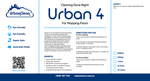 [UC-4] Urban 4 - Floor Cleaner