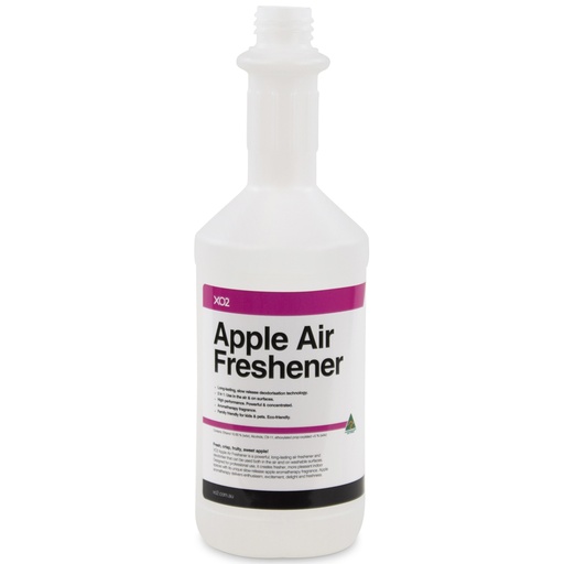 [AC002156] 750ml XO2 Apple Air Freshener Labelled Empty Bottle - Refillable & Recyclable (Lids & triggers not included)